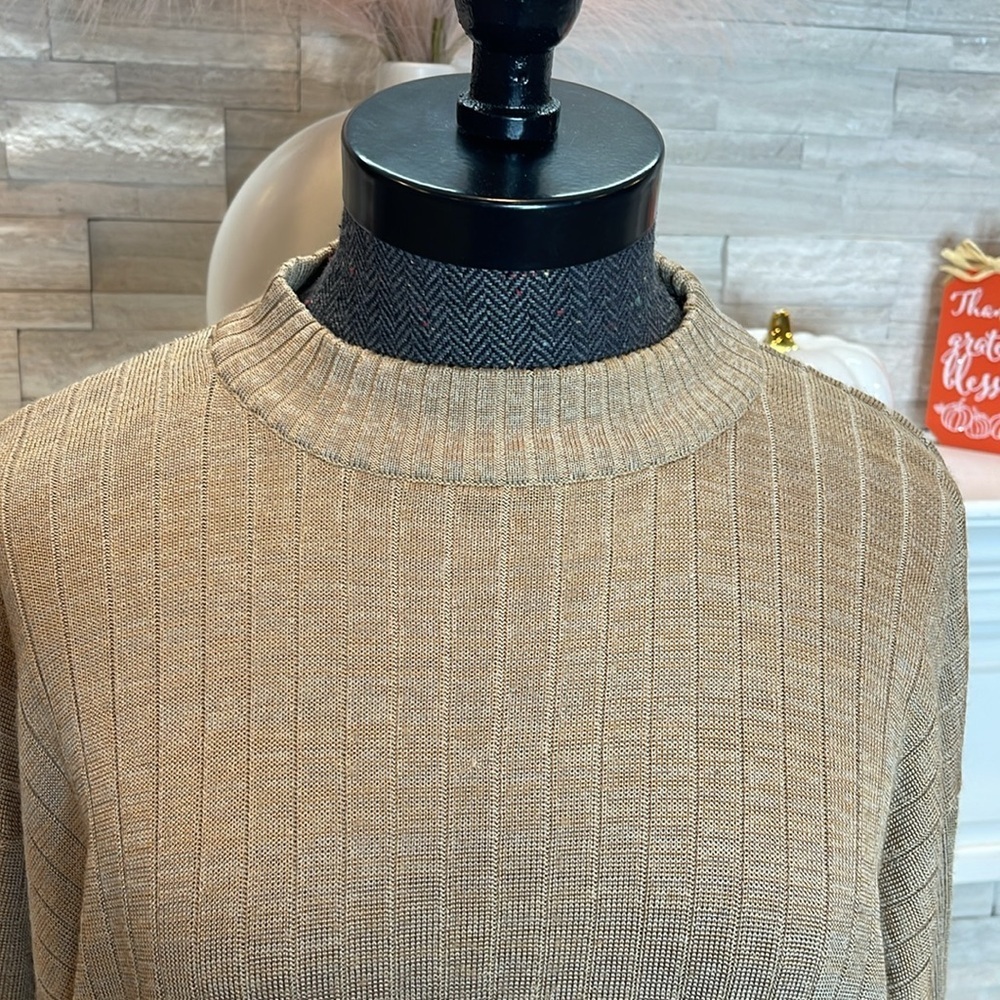 Pronto Uomo Beige Knitwear Sweater Size XL - Picture 4 of 8